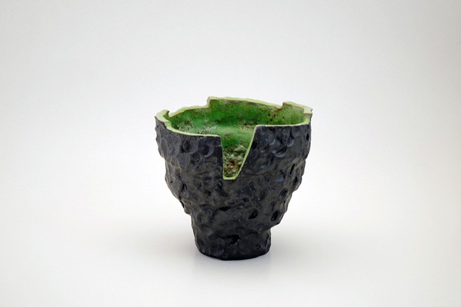 Βάζο Μαύρο Πράσινο 1