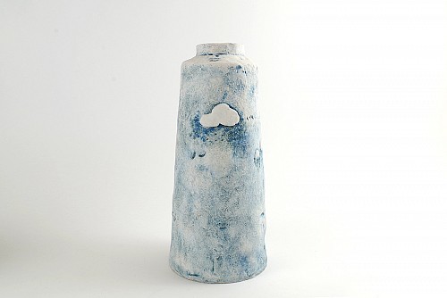 Bottle with clouds tall