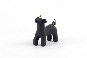 Μονοκεράκι Μαύρο με Χρυσό 1