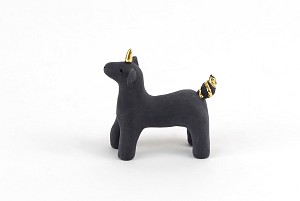 Μονοκεράκι Μαύρο με Χρυσό 1